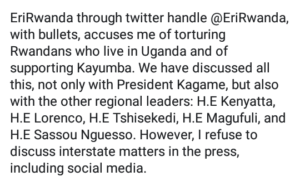 Ikibazo cyabajijwe Museveni kuri Twitter