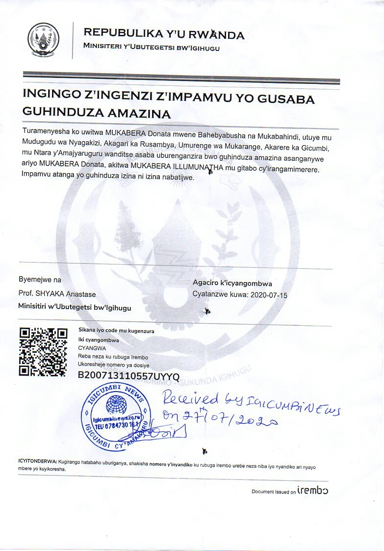 GUSABA GUHINDUZA AMAZINA-1