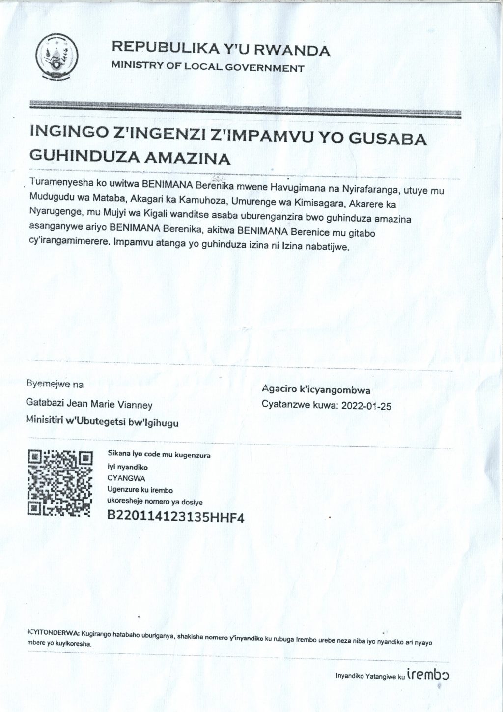 BENIMANA