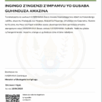 ITANGAZO RIKUBIYEMO INGINGO Z’INGENZI ZA HARERIMANA BOSCO Z’IMPAMVU YO GUSABA GUHINDUZA AMAZINA